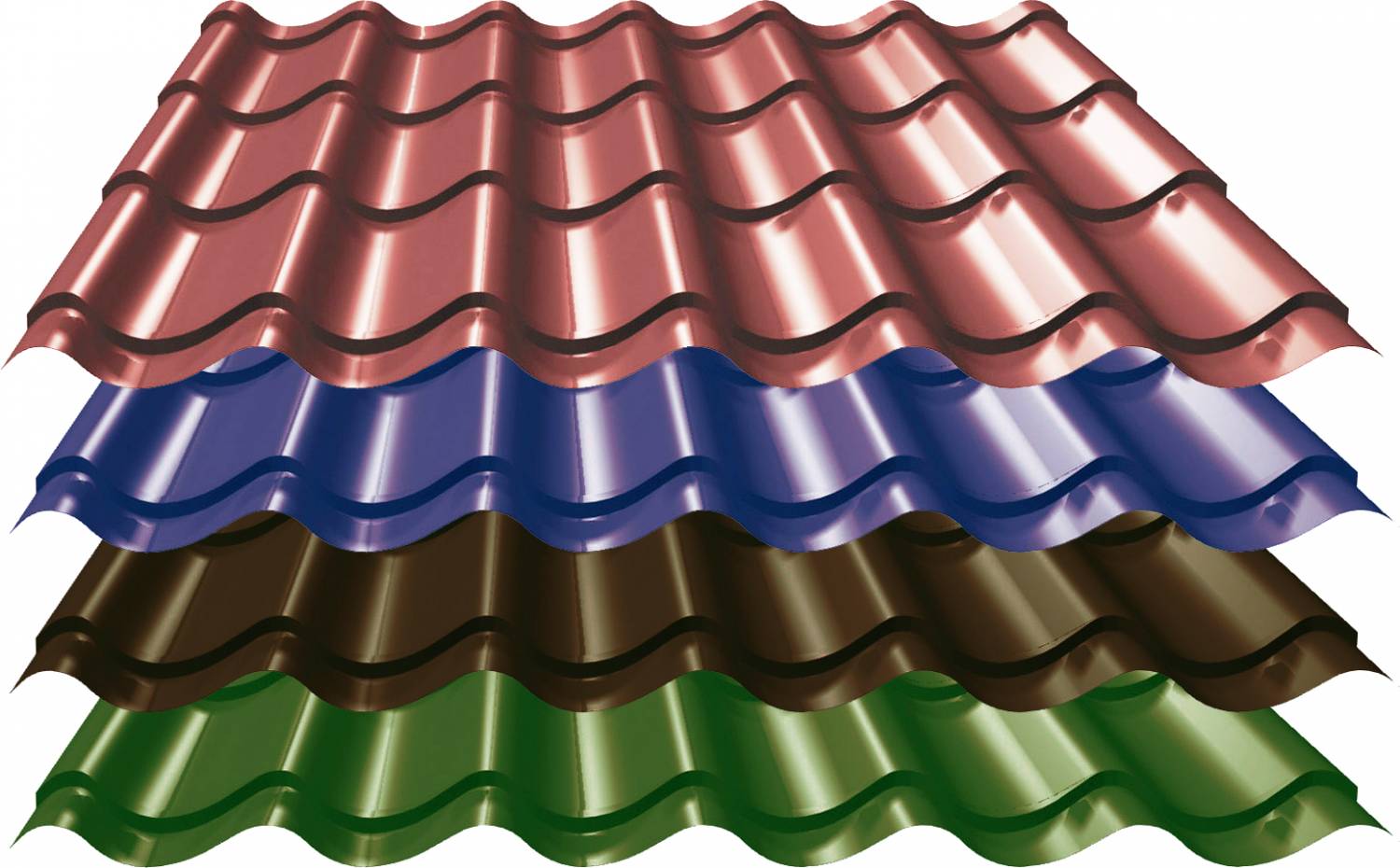 Металлочерепица СуперМонтеррей 0,45 мм RAL 6005 Зеленый Металлочерепица СуперМонтеррей 0,45 мм RAL 6005 Зеленый