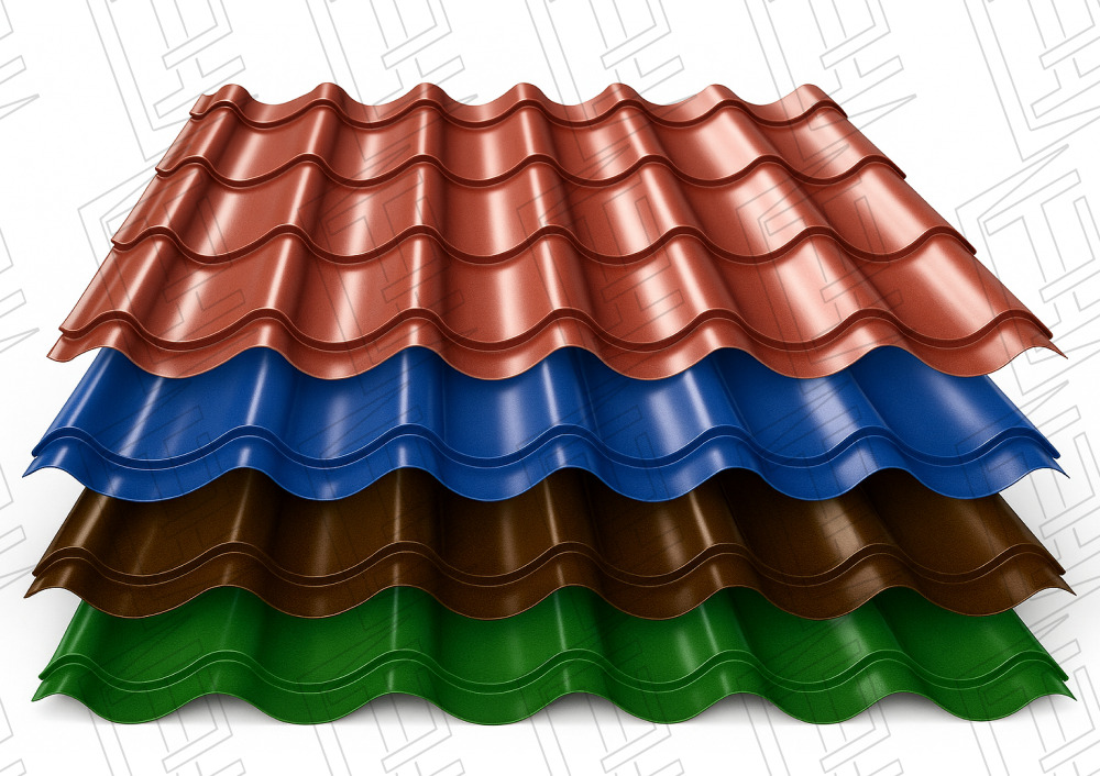 Металлочерепица СуперМонтеррей 0,5 мм RAL 6005 Зеленый