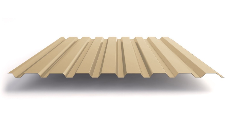 Профнастил МП20 0,45 мм RAL 1014 Бежевый