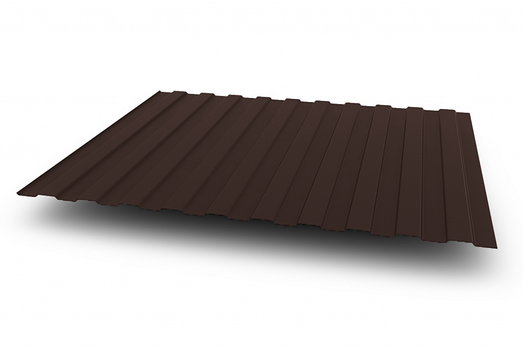 Профнастил С8 0,45 мм RAL 8017 Коричневый