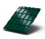 Металлочерепица Каскад 0,45 мм RAL 6005 Зеленый